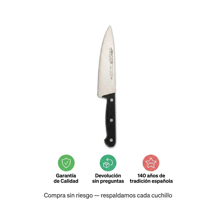 Cuchillo Cocina Arcos 15cm Profesional Premium Chef Asado + Grabado Personalizado