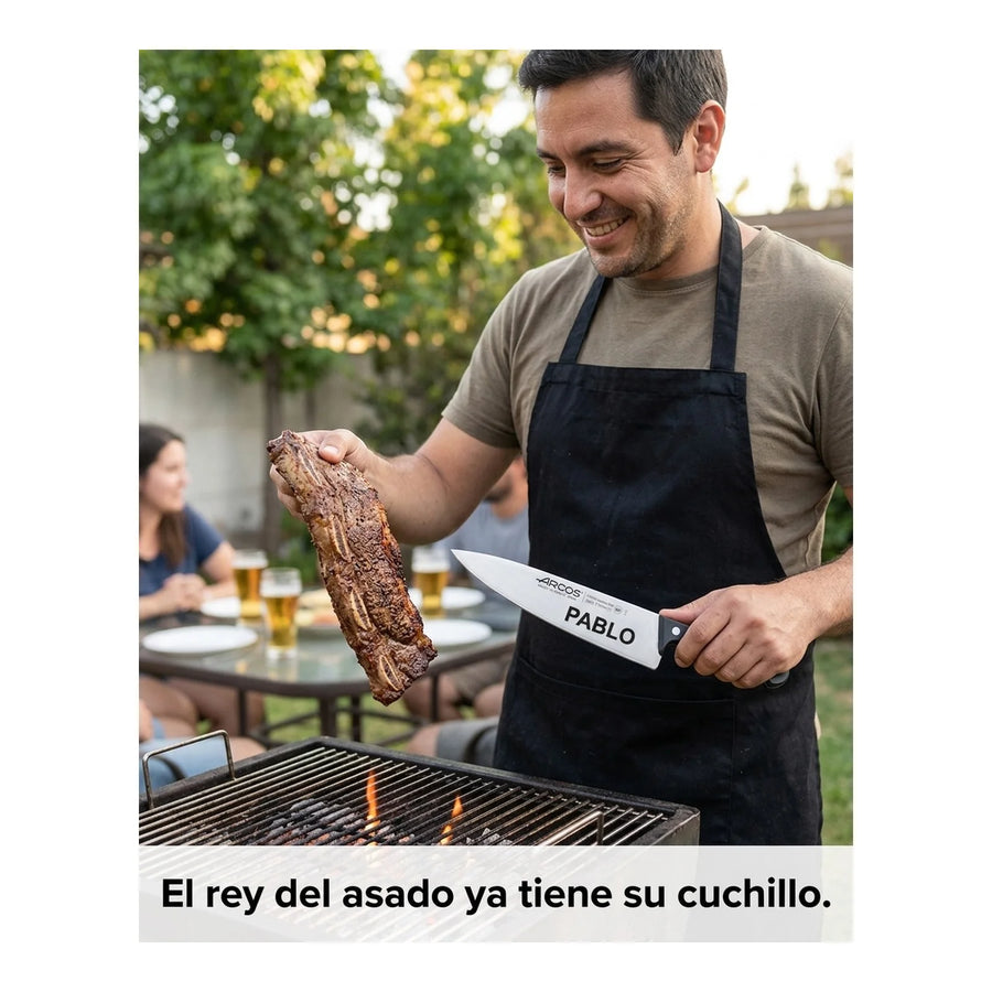 Cuchillo Cocina Arcos 17,5cm Profesional Premium Chef Asado + Grabado Personalizado