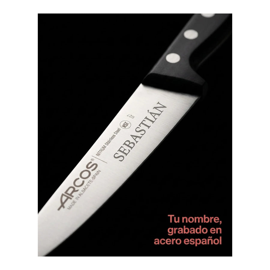 Cuchillo Cocina Arcos 17cm Profesional Premium Chef Verdura + Grabado Personalizado