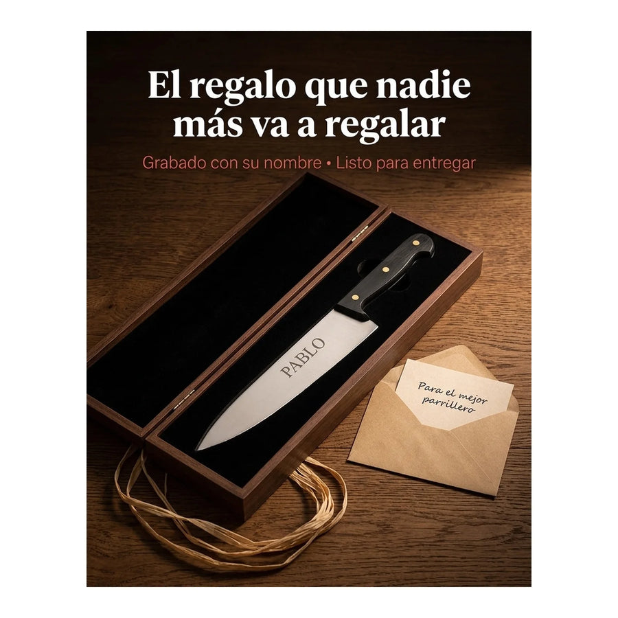 Cuchillo Cocina Arcos 25cm Profesional Premium Chef Asado + Grabado Personalizado