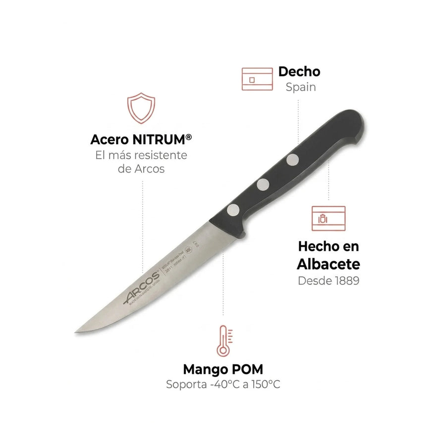 Cuchillo Cocina Verduras Arcos 10cm Profesional Verdurero + Grabado Personalizado