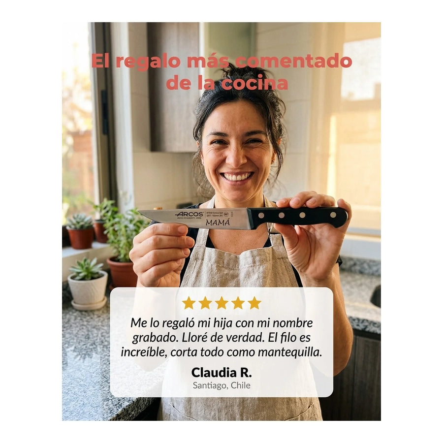 Cuchillo Cocina Verduras Arcos 10cm Profesional Verdurero + Grabado Personalizado