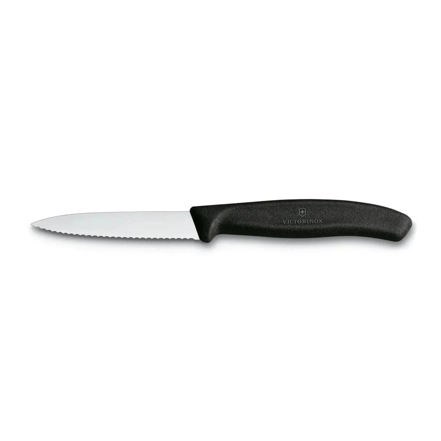 Cuchillo Cocina Victorinox Negro 6.7633 Hoja Dentada 8cm