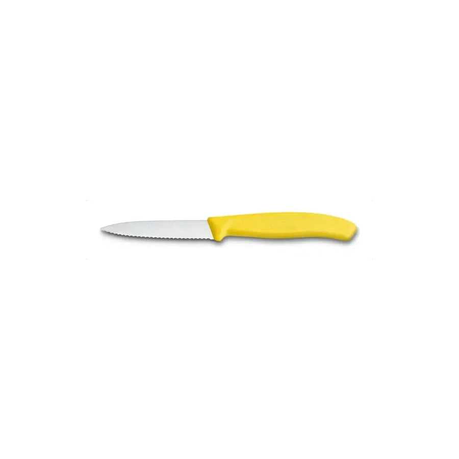 Cuchillo Cocina Victorinox Amarillo 6.7636.l118 Dentado 8cm + Grabado Personalizado