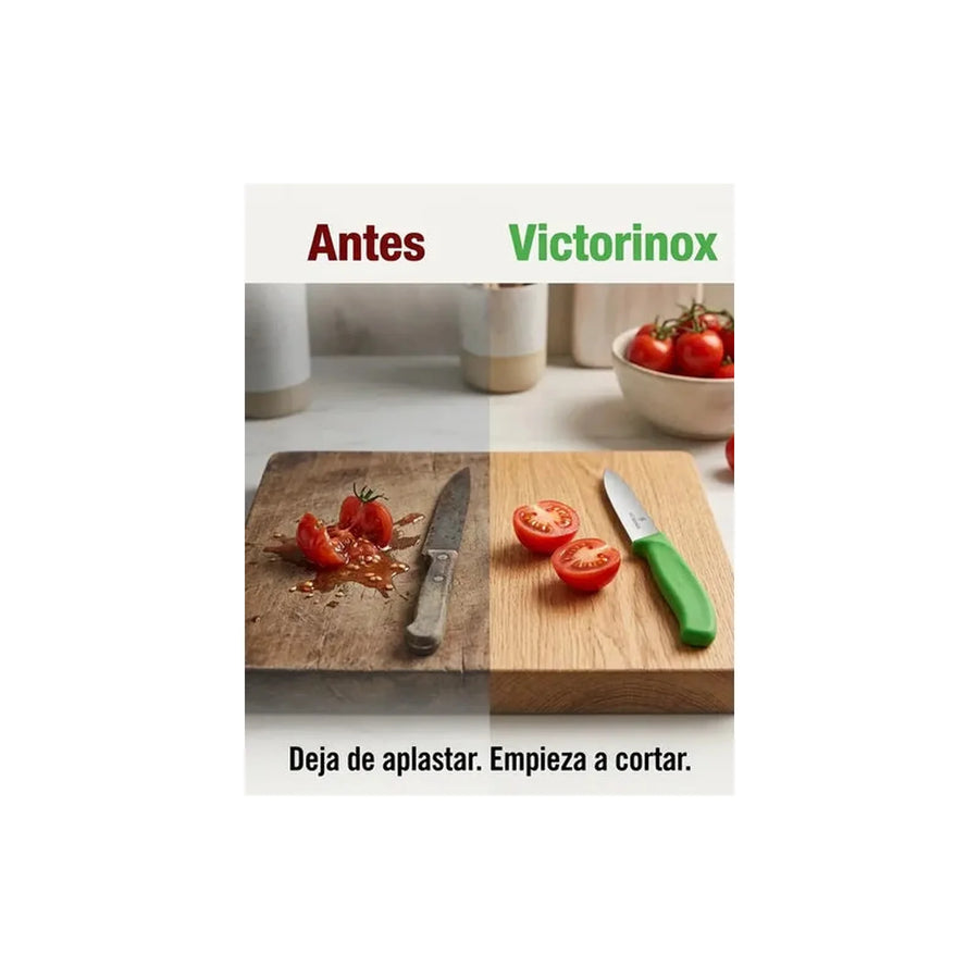 Cuchillo Cocina Victorinox Verde 6.7706.l114 10cm + Grabado Personalizado