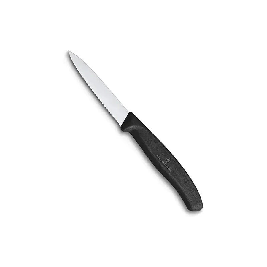 Cuchillo Cocina Victorinox Negro 6.7633 Hoja Dentada 8cm + Grabado Personalizado