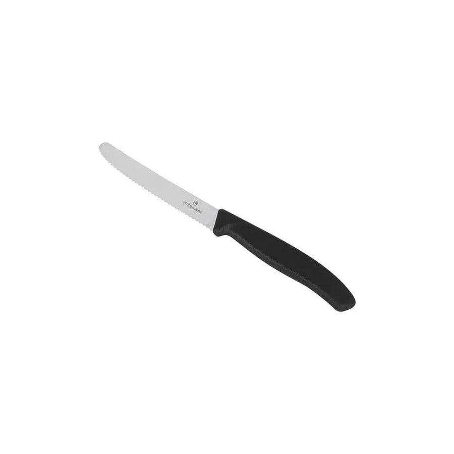 Cuchillo Cocina Victorinox Negro 6.7833 Dentado Curva 10cm + Grabado Personalizado