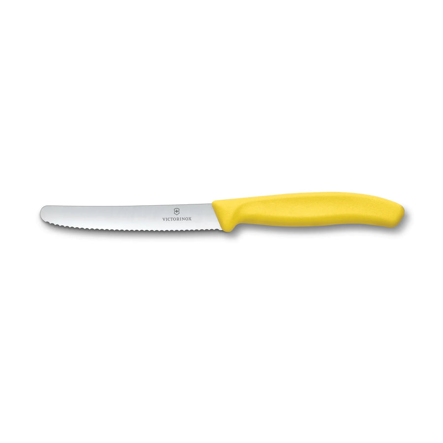 Cuchillo Cocina Victorinox Amarillo 6.7836.l118 Dentado 11cm + Grabado Personalizado
