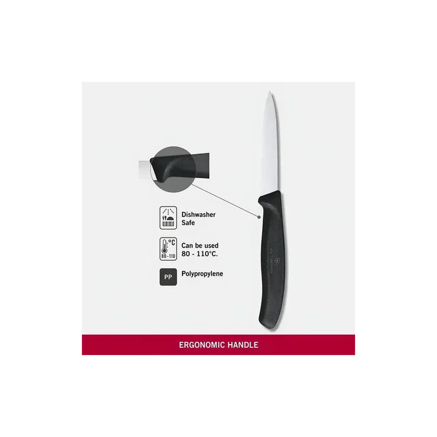 Cuchillo Cocina Victorinox Negro 6.7633 Hoja Dentada 8cm + Grabado Personalizado