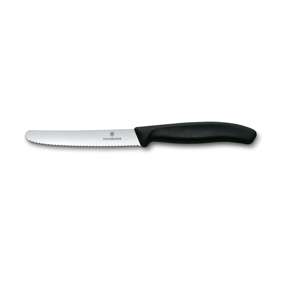 Cuchillo Cocina Victorinox Negro 6.7833 Dentado Curva 10cm + Grabado Personalizado