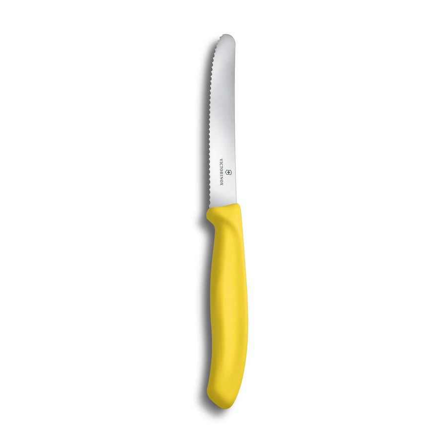Cuchillo Cocina Victorinox Amarillo 6.7836.l118 Dentado 11cm + Grabado Personalizado