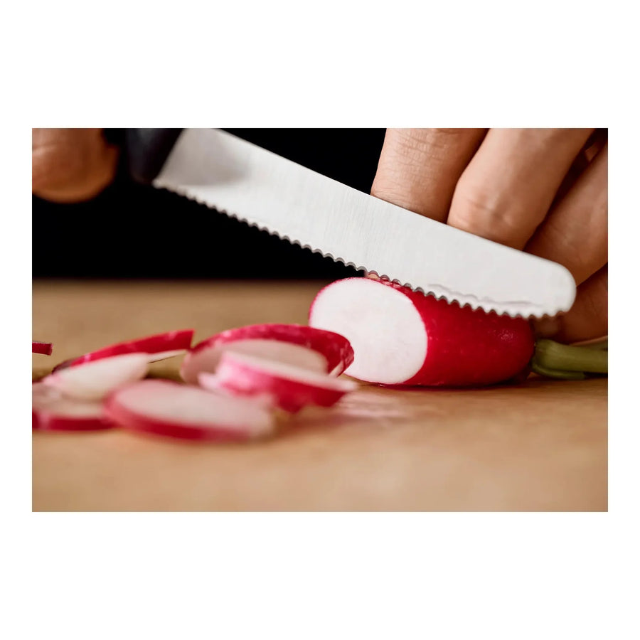 Cuchillo Cocina Victorinox Negro 6.7833 Dentado Curva 10cm + Grabado Personalizado