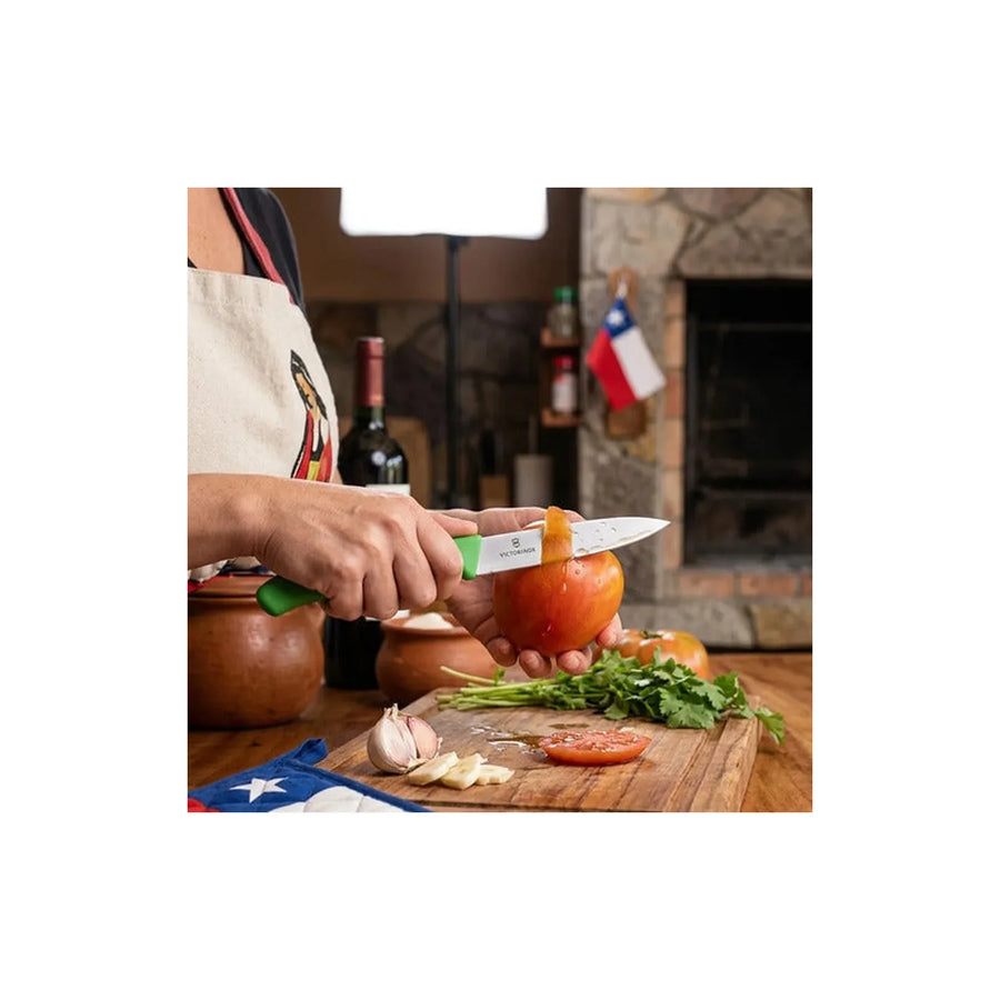 Cuchillo Cocina Victorinox Verde 6.7706.l114 10cm + Grabado Personalizado