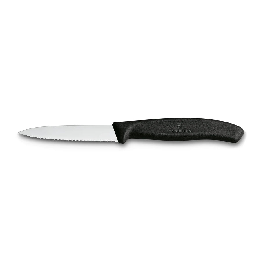 Cuchillo Cocina Victorinox Negro 6.7633 Hoja Dentada 8cm + Grabado Personalizado