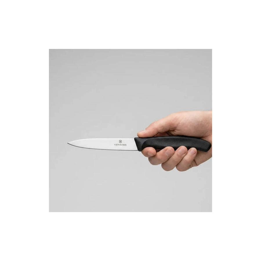 Cuchillo Cocina Victorinox Negro 6.7703 Hoja Recta 10cm + Grabado Personalizado