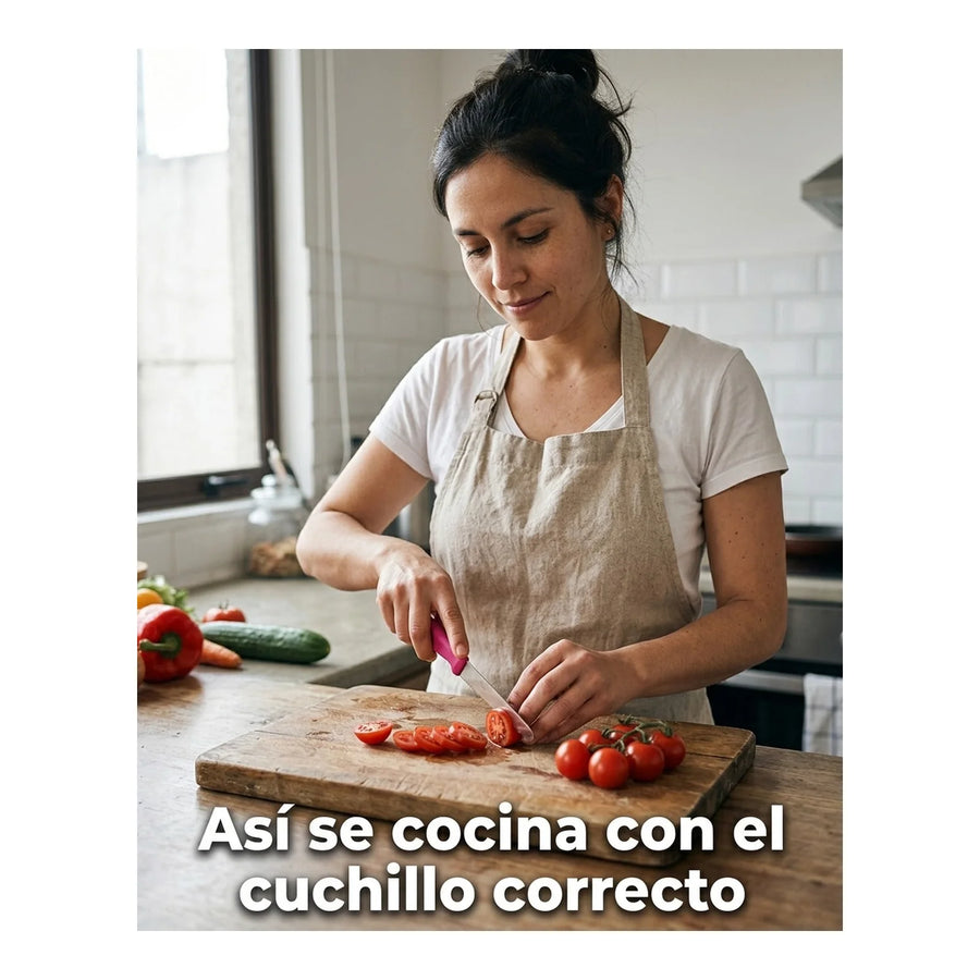 Cuchillo Cocina Victorinox Rosa 6.7836.l115 Dentado 11cm + Grabado Personalizado