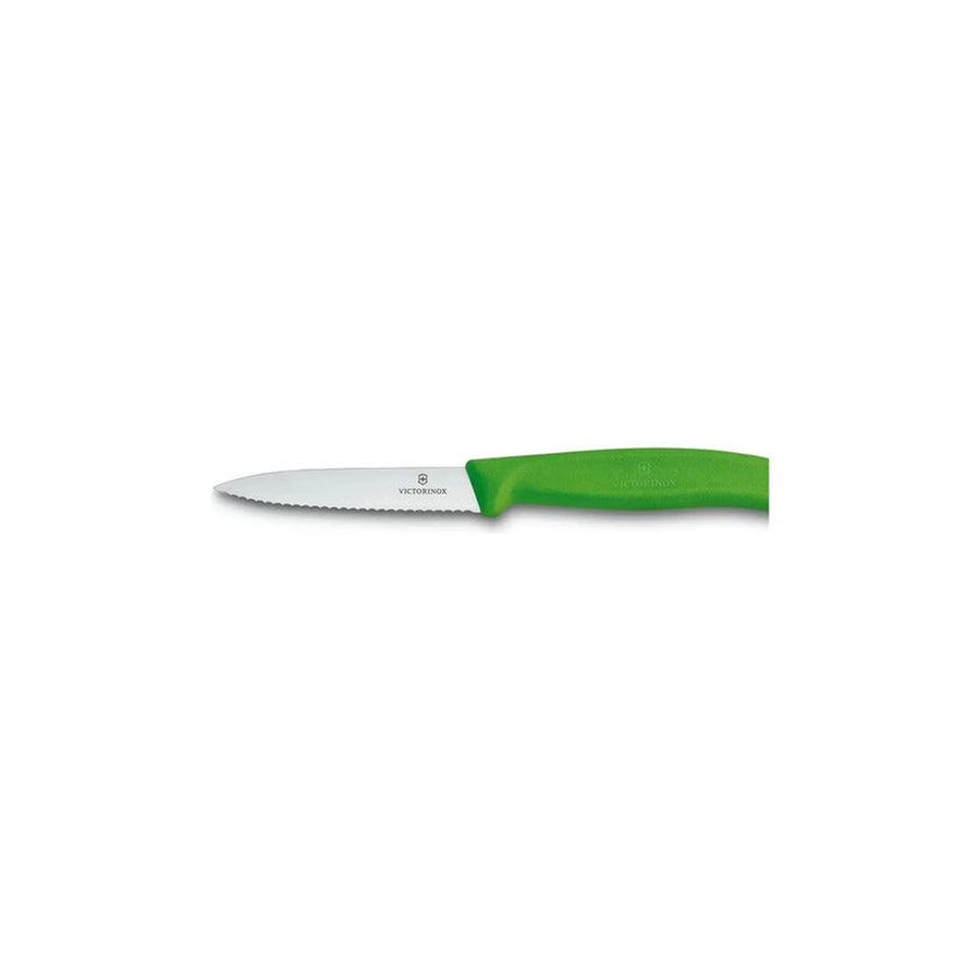Cuchillo Cocina Victorinox Verde 6.7636.L114 Dentado 8cm + Grabado Personalizado