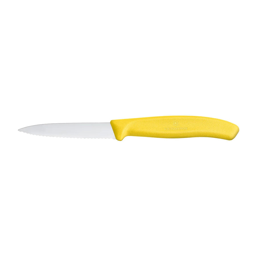 Cuchillo Cocina Victorinox Amarillo 6.7636.l118 Dentado 8cm + Grabado Personalizado