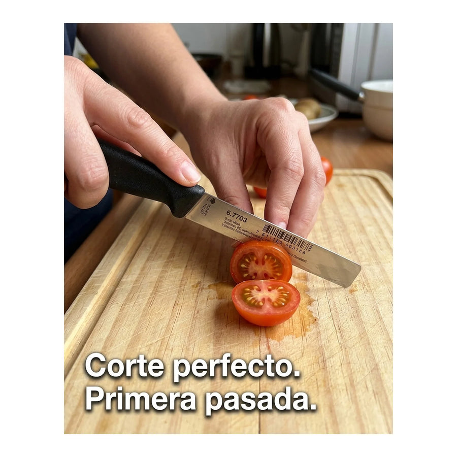 Cuchillo Cocina Victorinox Negro 6.7703 Hoja Recta 10cm + Grabado Personalizado