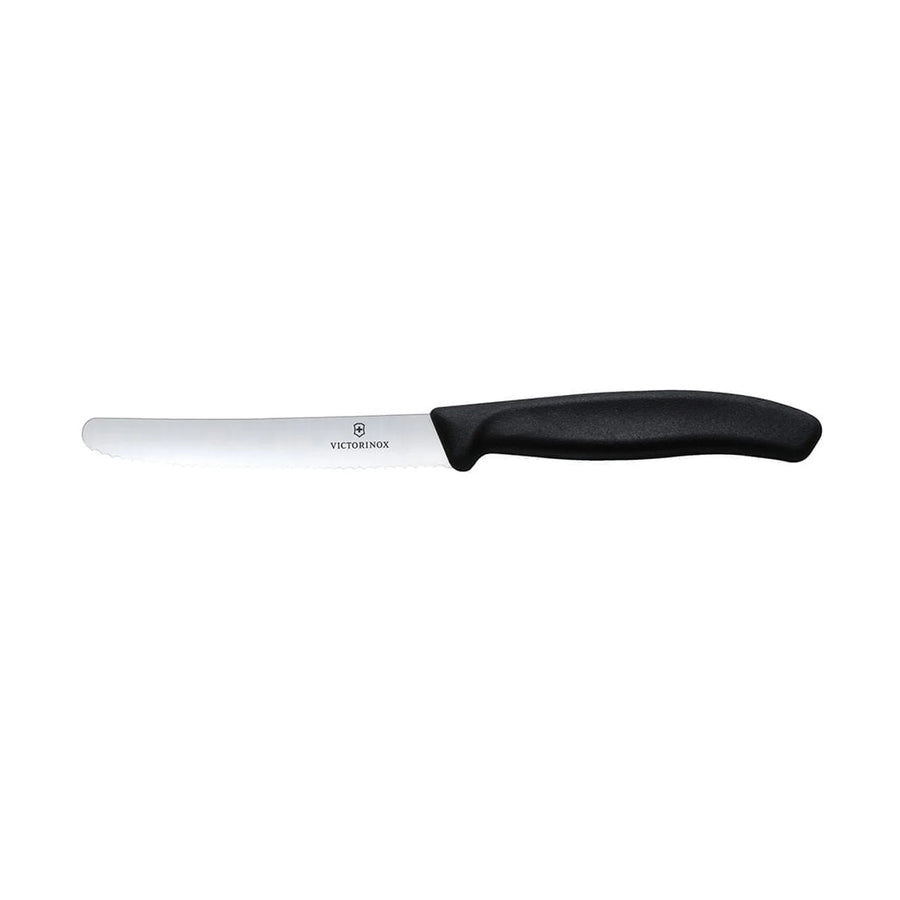 Cuchillo Cocina Victorinox Negro 6.7833 Dentado Curva 10cm + Grabado Personalizado