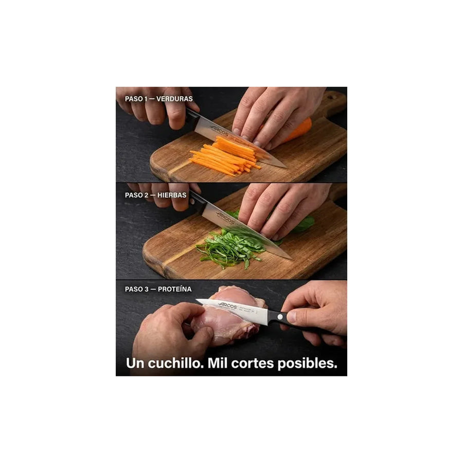 Cuchillo Cocinero Arcos 10cm Profesional Premium Chef Cocina + Grabado Personalizado
