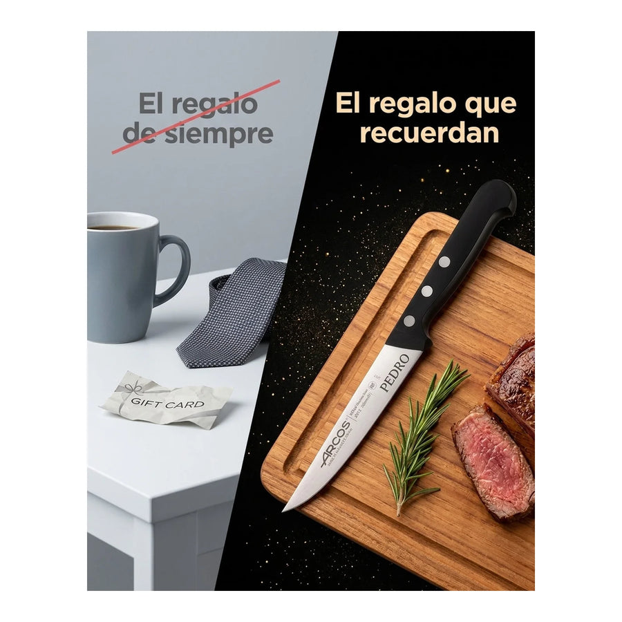 Cuchillo Cocinero Arcos 12,5cm Universal Chef Cocina Asado + Grabado Personalizado