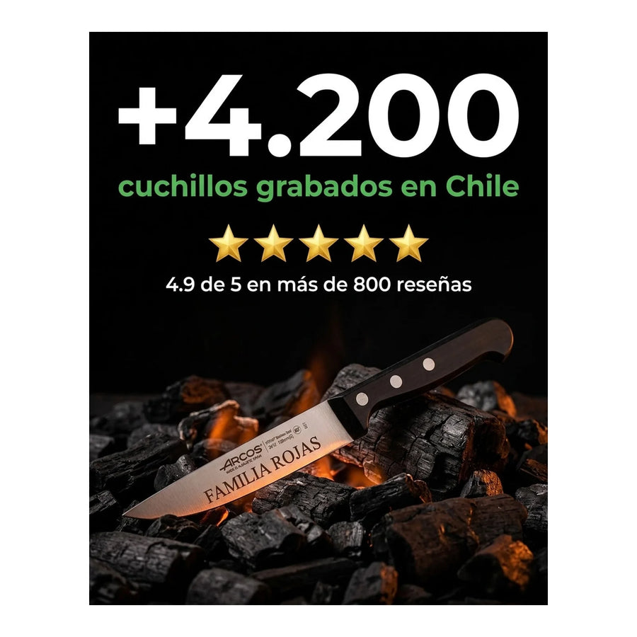 Cuchillo Cocinero Arcos 12,5cm Universal Chef Cocina Asado + Grabado Personalizado