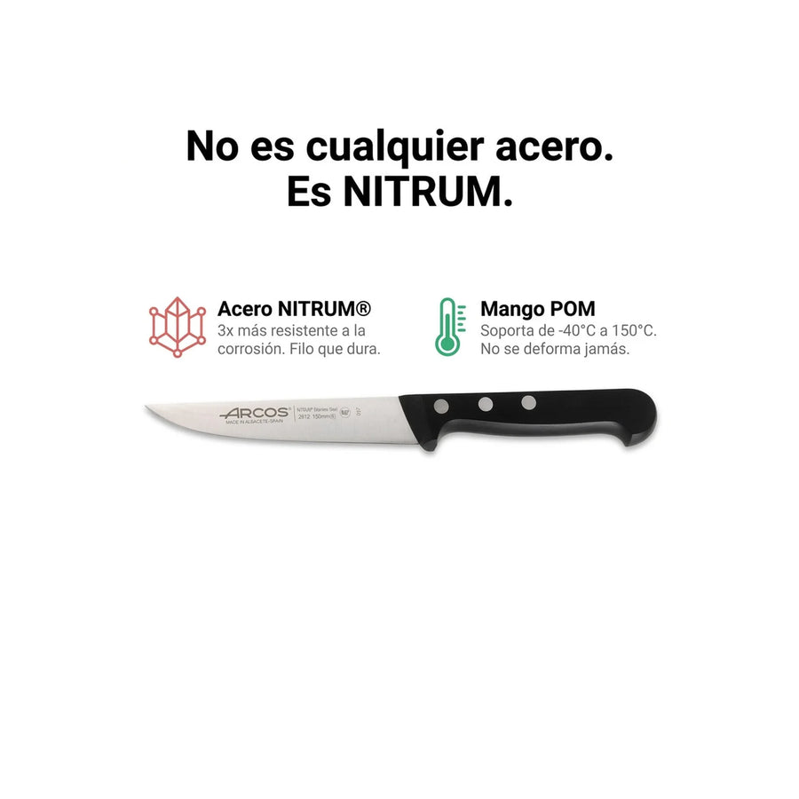 Cuchillo Cocinero Arcos 12,5cm Universal Chef Cocina Asado + Grabado Personalizado