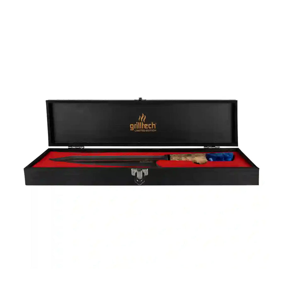 Cuchillo Acero Damasco Grilltech Chile + Grabado Personalizado