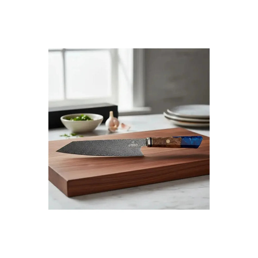 Cuchillo Acero Damasco Grilltech Chile + Grabado Personalizado