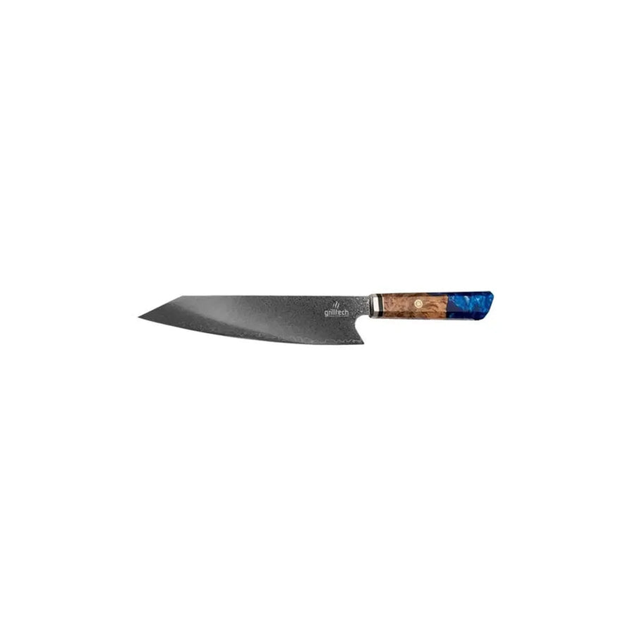 Cuchillo Acero Damasco Grilltech Chile + Grabado Personalizado