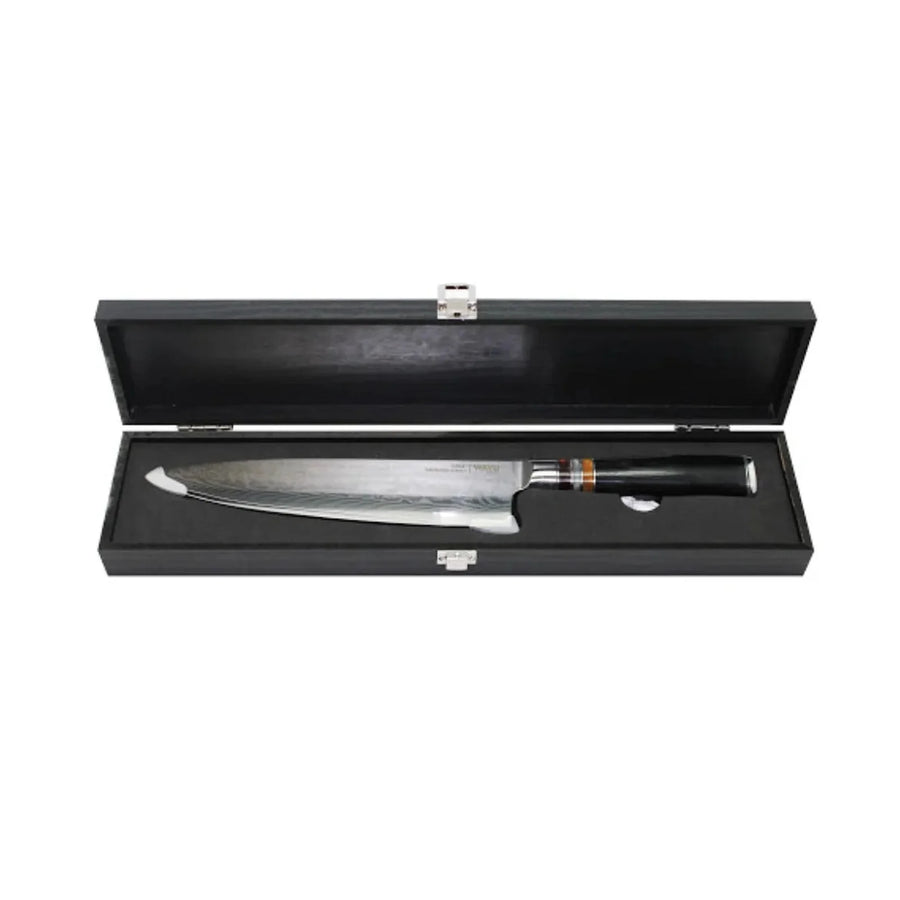 Cuchillo Acero Damasco Black Wayu + Grabado Laser Gratis Chile (foto 2)