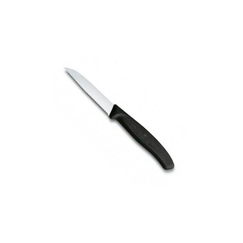 Cuchillo Dentado Victorinox Negro Hoja 8.5 Cm 6.7433hoja