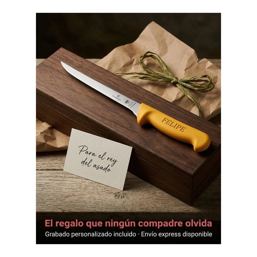 Cuchillo Fileteador Pescado Swibo Victorinox 5.8450.20 + Grabado Personalizado