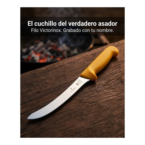 Cuchillo Fileteador Victorinox Fibrox Hoja 20cm 5.8452.20 + Grabado Personalizado