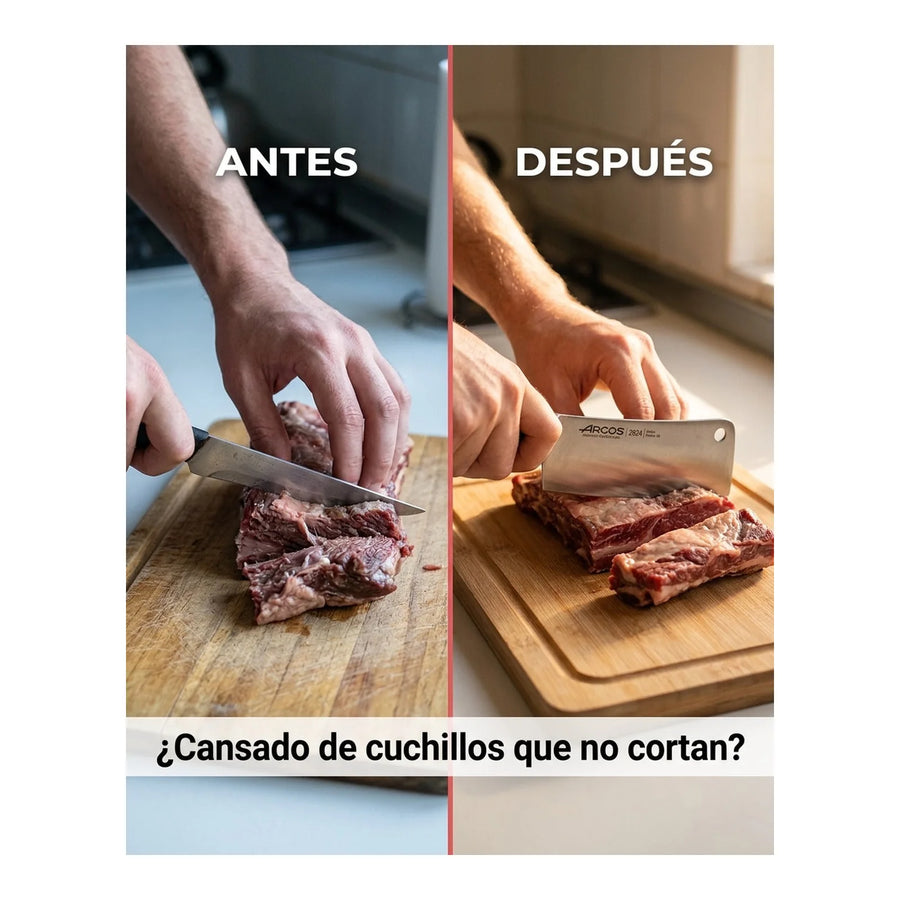 Cuchillo Hacha Arcos 2824 Profesional Cocina Asado Bbq + Grabado Personalizado