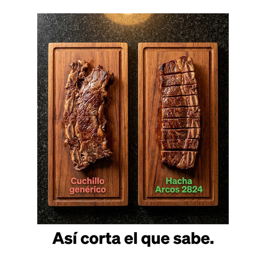 Cuchillo Hacha Arcos 2824 Profesional Cocina Asado Bbq + Grabado Personalizado