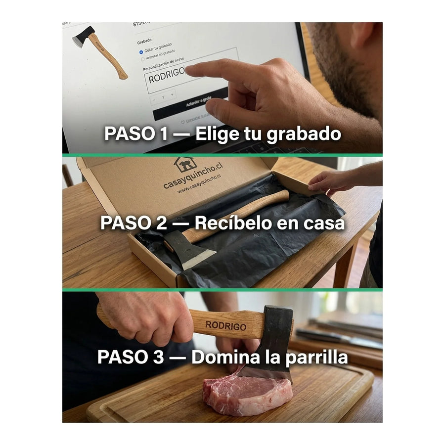 Cuchillo Hacha Arcos 2824 Profesional Cocina Asado Bbq + Grabado Personalizado