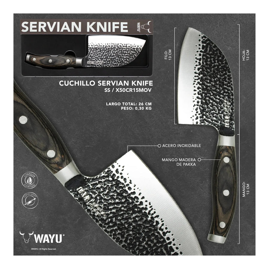 Cuchillo Hammer Hacha Serbian Wayu + Grabado Láser (foto 3)