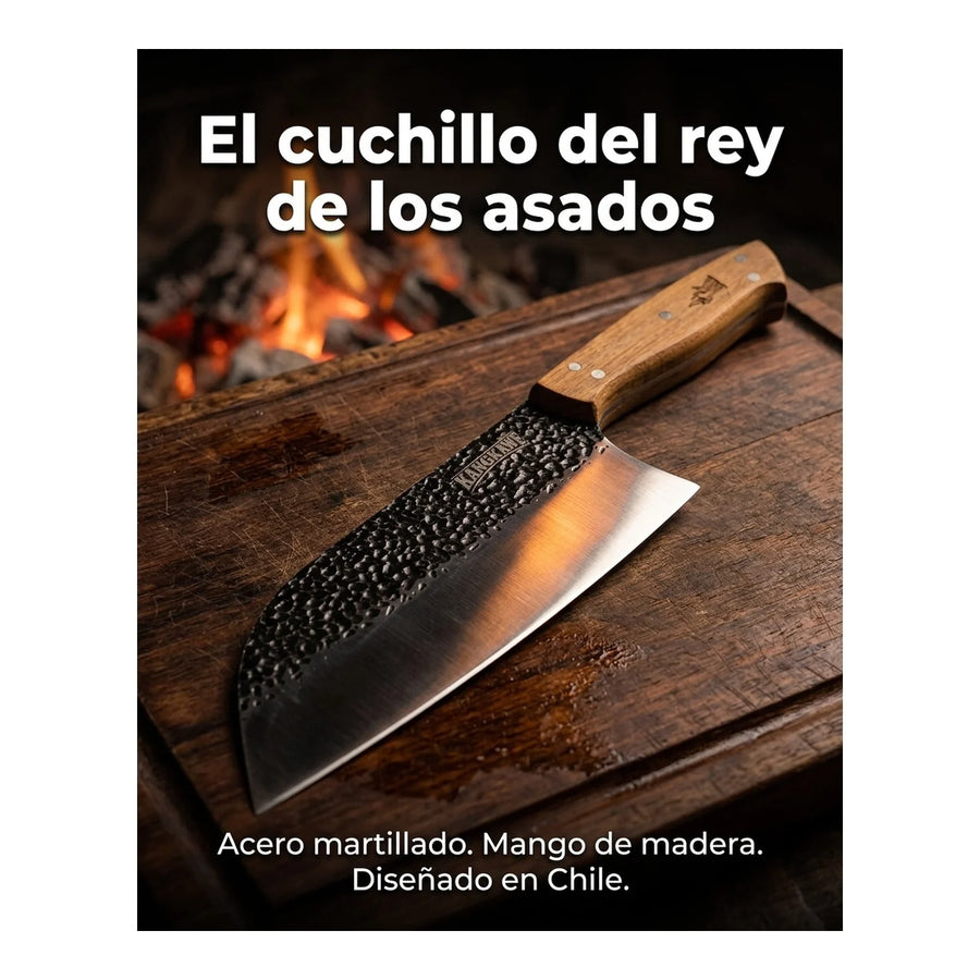 Cuchillo Machete Panguipulli Martillado Kangkawe + Grabado Personalizado