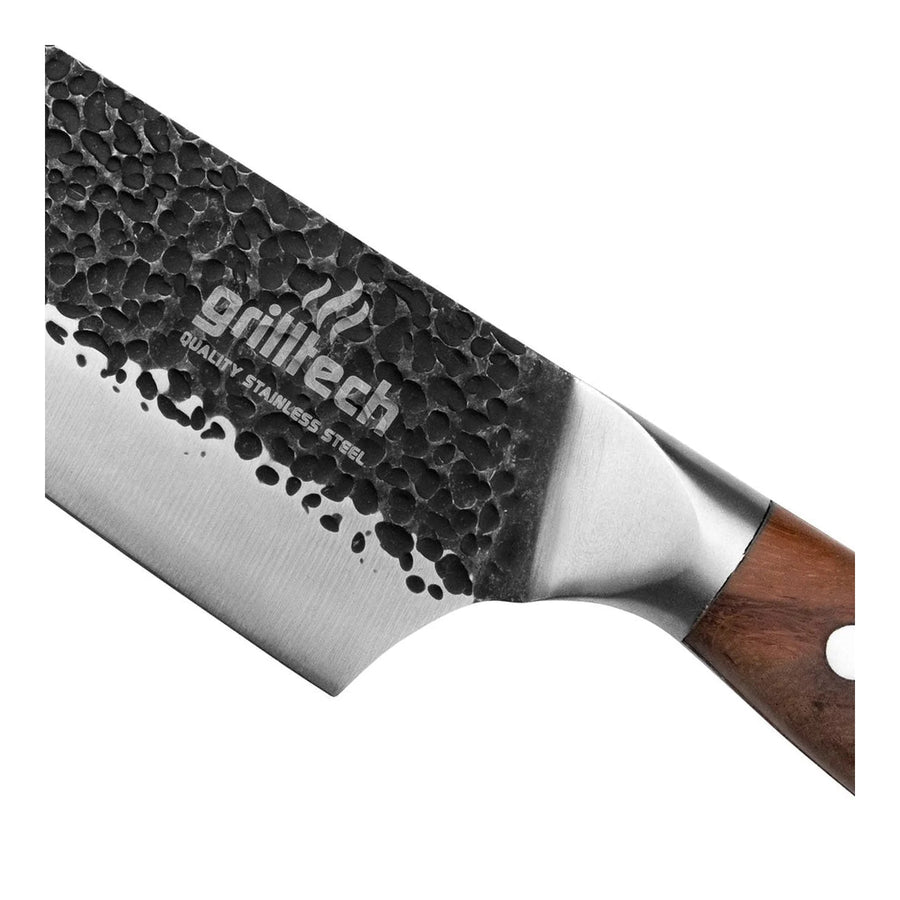 Cuchillo Martillado Chef 8 Premium Grilltech + Grabado Personalizado