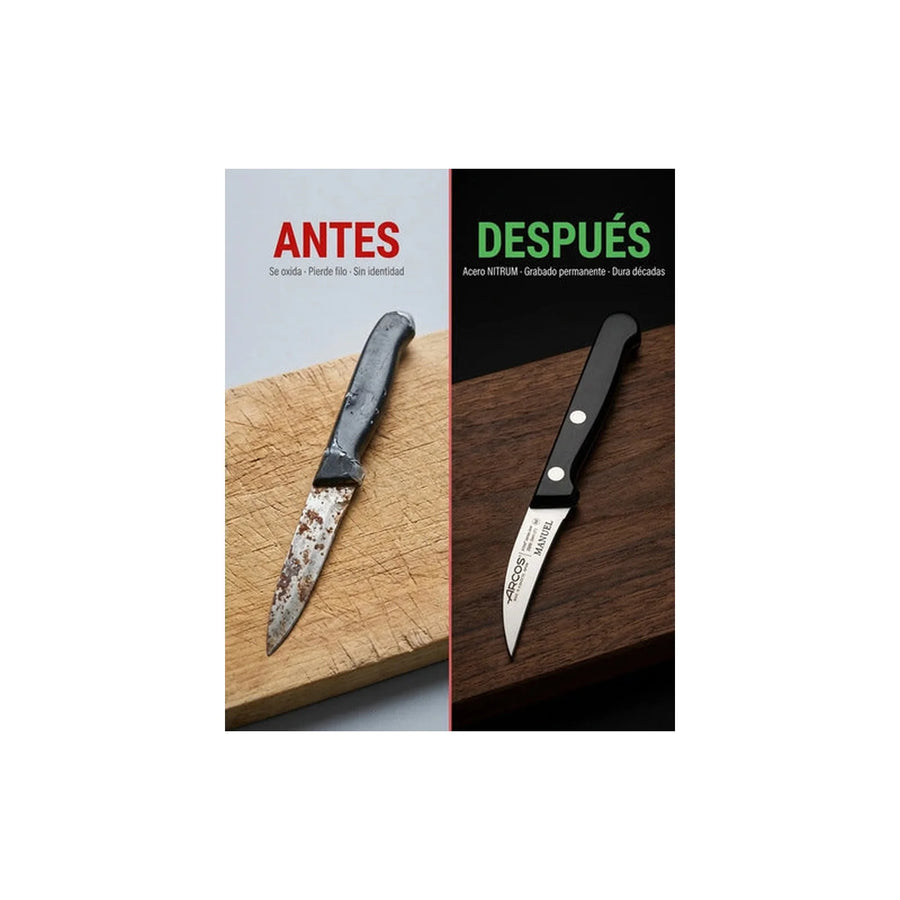 Cuchillo Mondador Arcos 6cm Universal Chef Cocina Asado + Grabado Personalizado