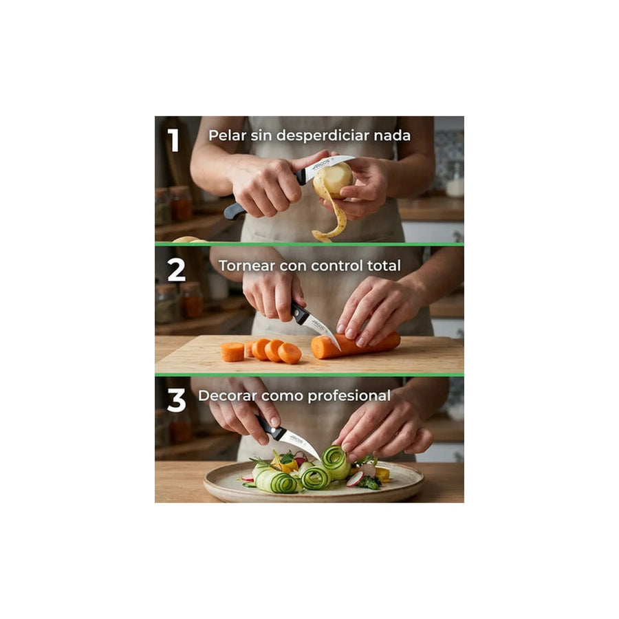 Cuchillo Mondador Arcos 6cm Universal Chef Cocina Asado + Grabado Personalizado