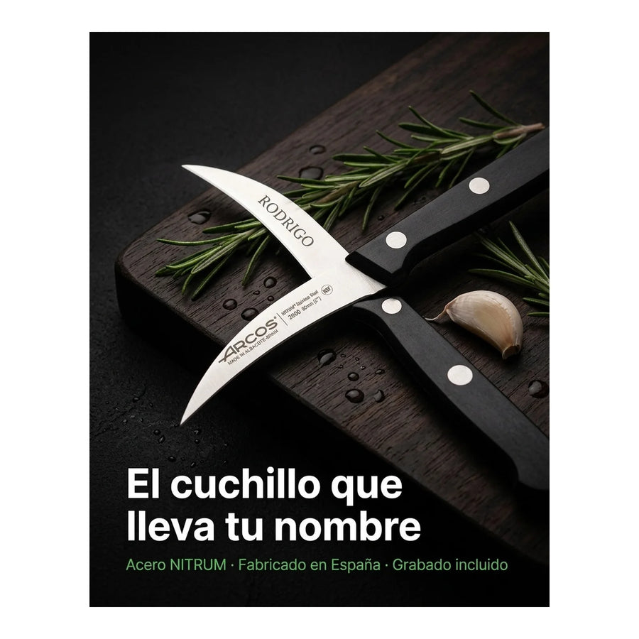 Cuchillo Mondador Arcos 6cm Universal Chef Cocina Asado + Grabado Personalizado