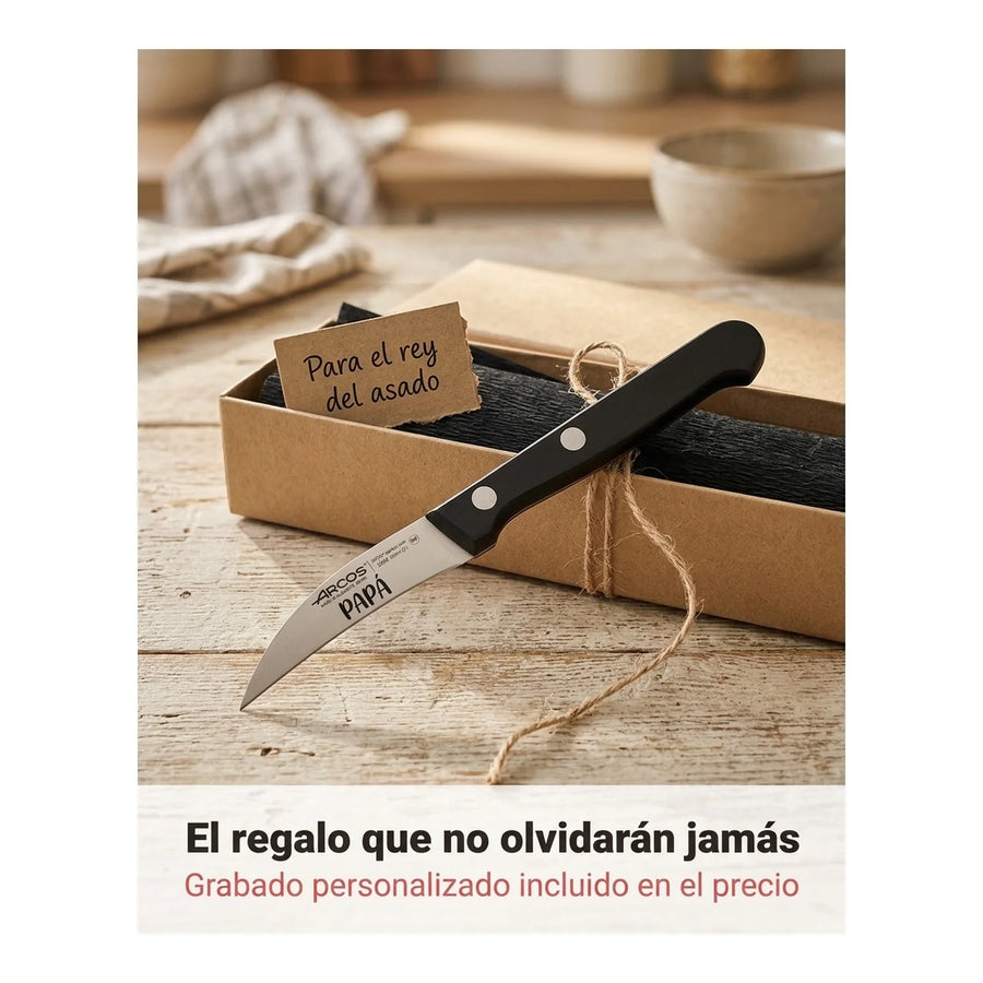 Cuchillo Mondador Arcos 6cm Universal Chef Cocina Asado + Grabado Personalizado