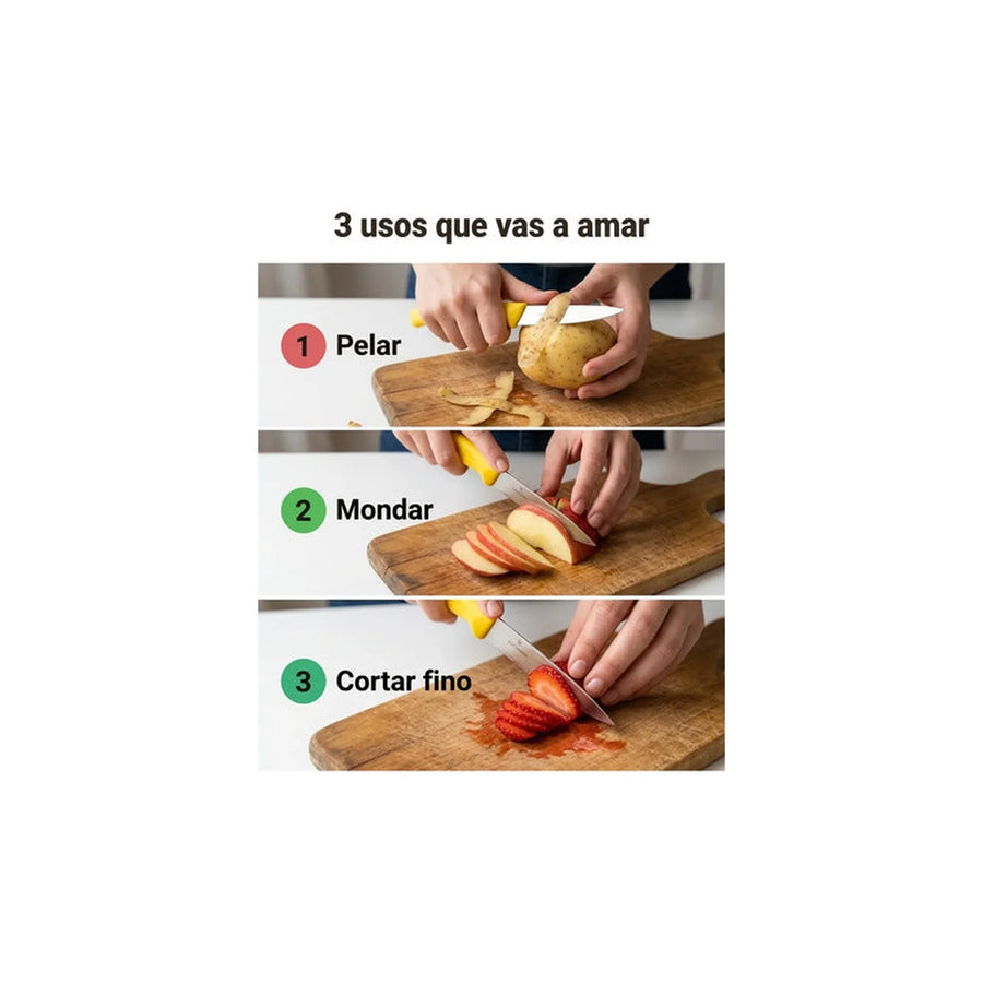 Cuchillo Mondador Victorinox Amarillo Hoja 8cm 6.7606.l118 + Grabado Personalizado
