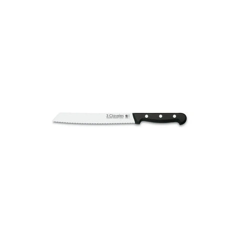 Cuchillo Panero 20cm 3 Claveles Sierra Reposteria + Grabado Personalizado