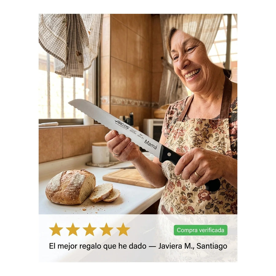 Cuchillo Panero Repostería Arcos 20cm Profesional Chef + Grabado Personalizado