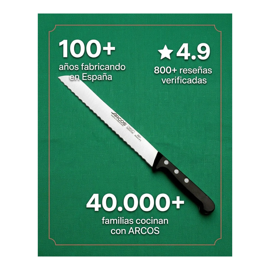 Cuchillo Panero Repostería Arcos 20cm Profesional Chef + Grabado Personalizado