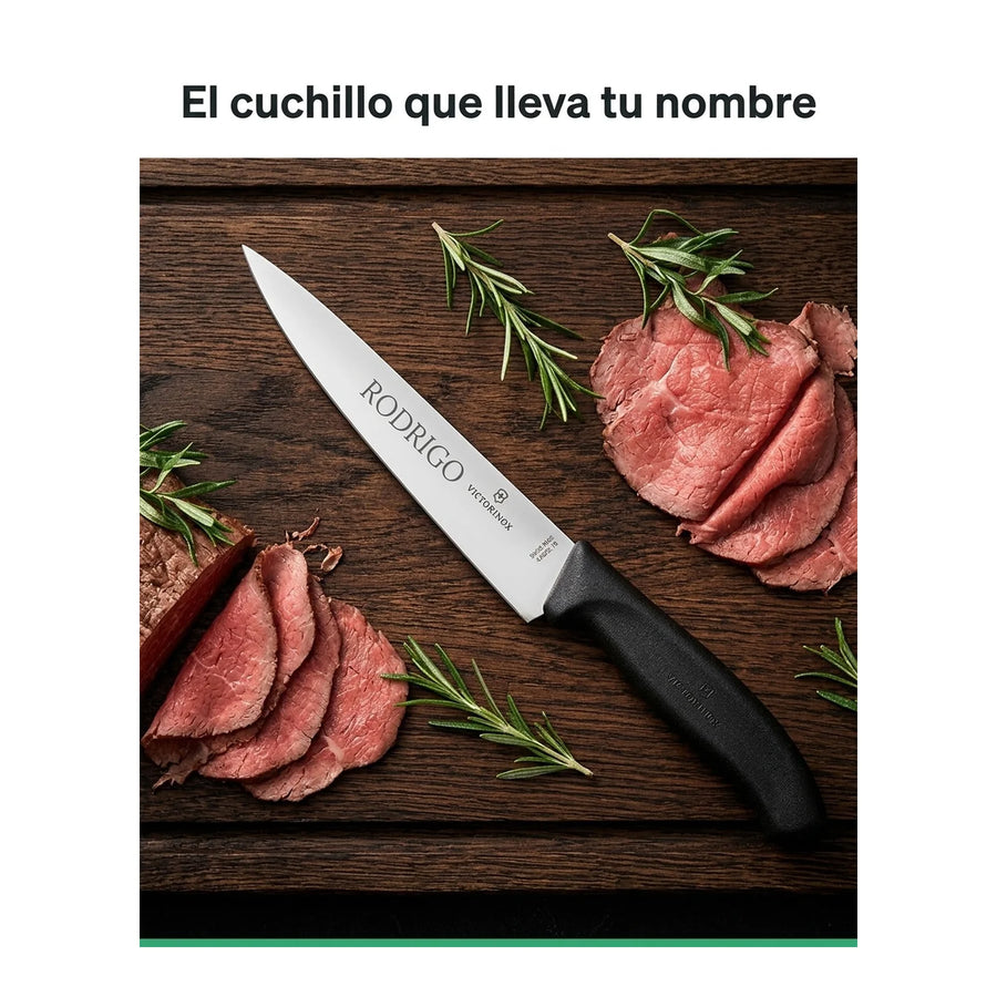 Cuchillo Para Trinchar Swiss Classic Victorinox 6.8003.19B + Grabado Personalizado